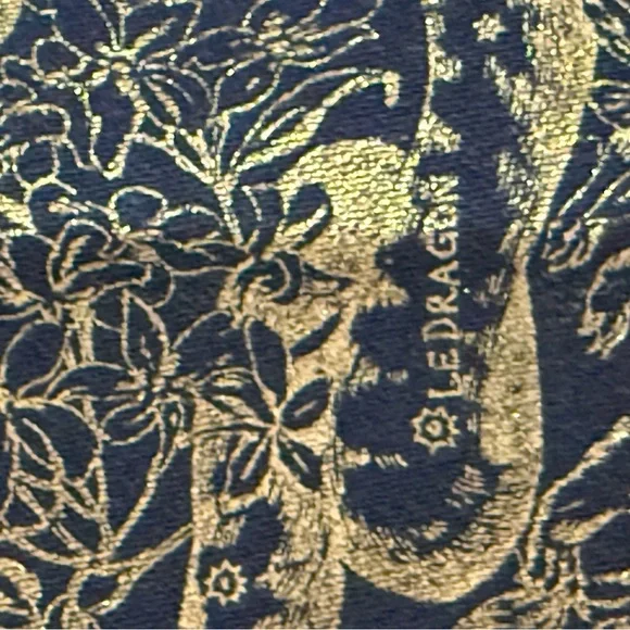 Dior Constellation Collectible Drawstring Pouch dust bag Navy and Gold - Picture 5 of 5